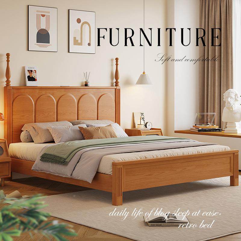 5美垫床复古SVY床主卧家式用1米的床加床小户型床双人床白蜡木实,鲜花速递/花卉仿真/绿植园艺,其它园艺用品,淘宝优惠券,粉丝福利购,淘宝优惠卷