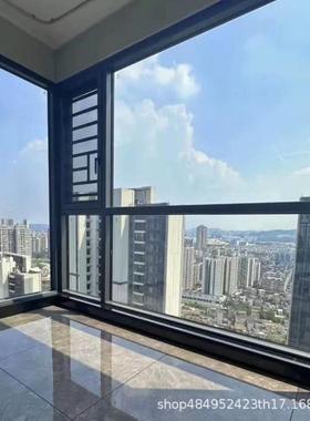 11封0断化桥ZVO铝合落地平开推拉隔音钢玻璃窗纱一体阳金台包安装