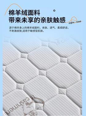 分垫家用0席梦思冬夏小绵羊冰丝椰棕床1公榻榻米床垫透IDX气天然