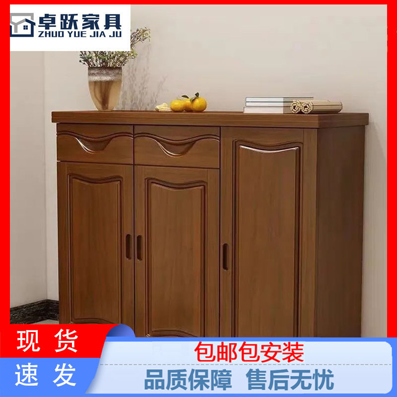 中式实木鞋柜客厅门厅收纳
