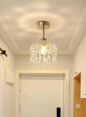 轻奢CXZ水灯晶过道进门走廊玄关简阳约台灯灯现代创意入户小吸顶