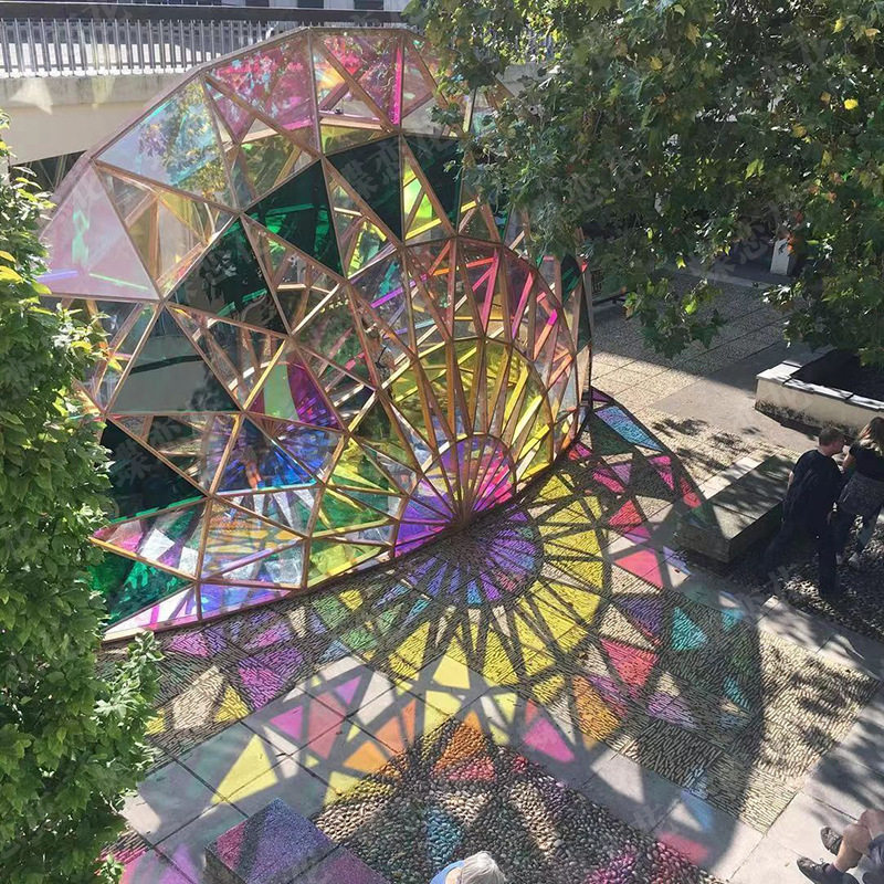 户外大型炫彩亚克力贝壳雕塑