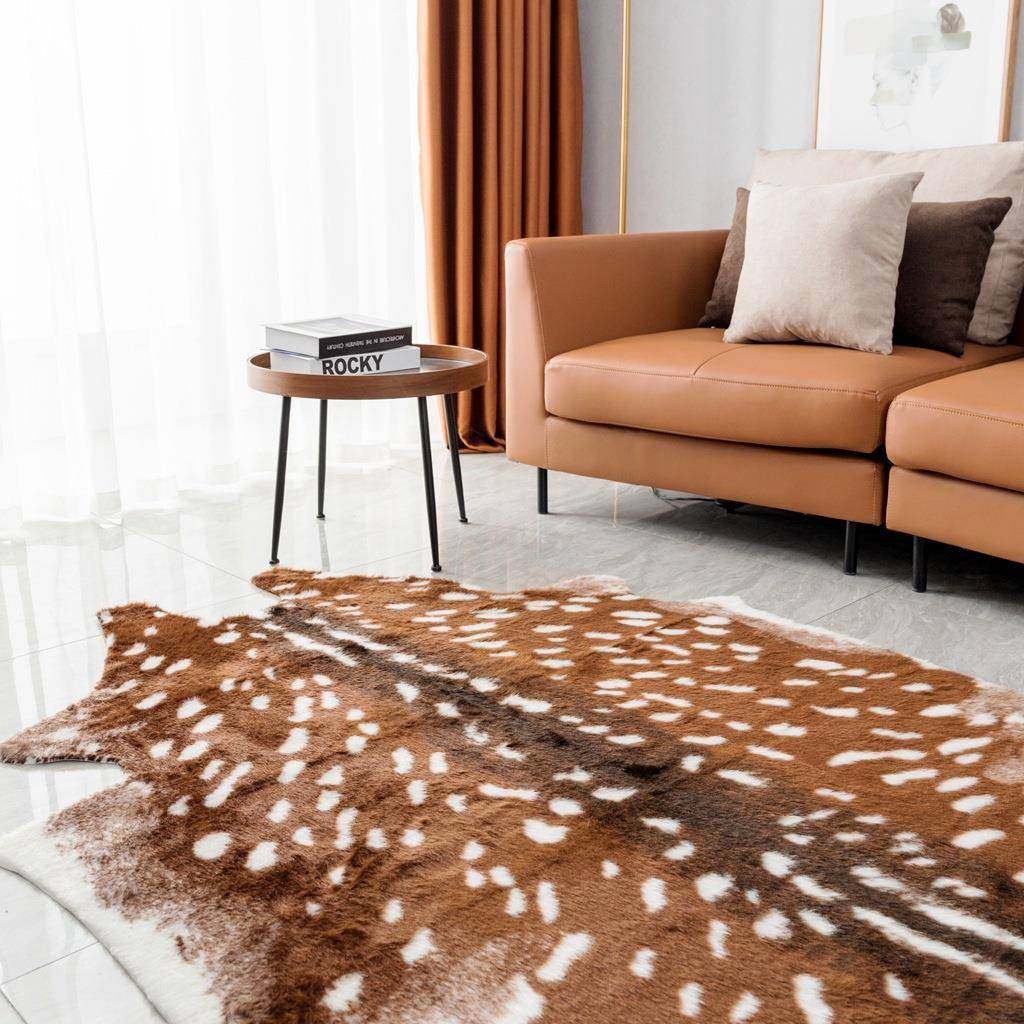 新品仿真皮梅花鹿地毯150*100cm788*18cm家居毛装饰XAF地毯,鲜花速递/花卉仿真/绿植园艺,其它园艺用品,淘宝优惠券,粉丝福利购,淘宝优惠卷