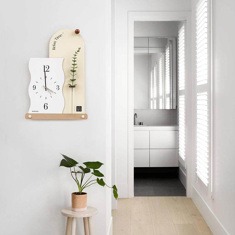 WO钟ZO20OM屋准免打孔现简约挂墙时钟家用202代4款新客厅挂钟创意
