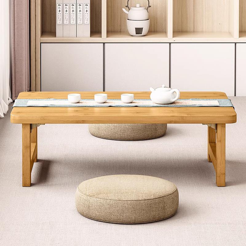 A几9L炕桌木607080可折叠桌子楠竹炕飘桌家用小茶实榻榻米窗桌学