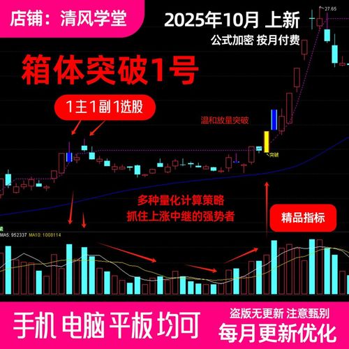 箱体突破1号通达信指标公式中短线 横盘突破波段战法参数可调
