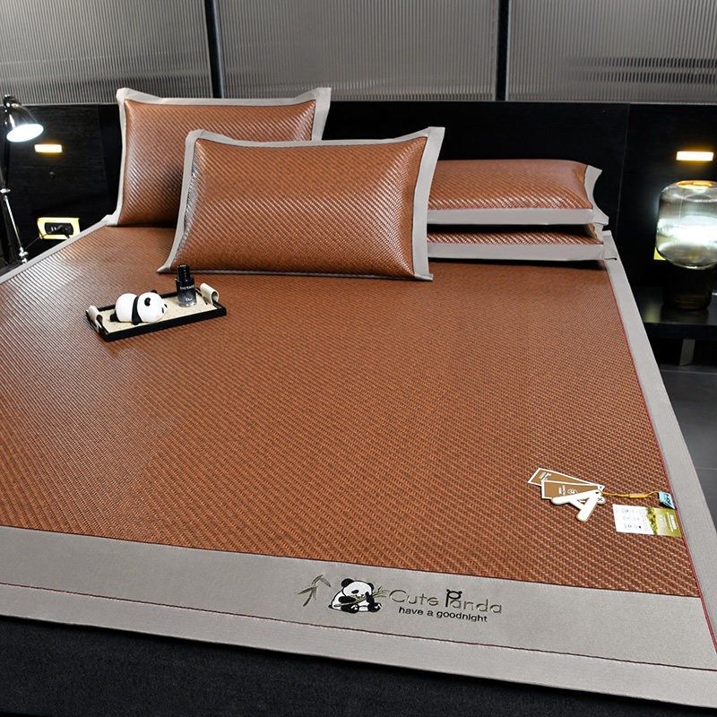 新款冰丝藤席凉席三件套冰藤空调软席子可折叠防滑夏凉感床单夏季,床上用品,藤席,淘宝优惠券,粉丝福利购,淘宝优惠卷