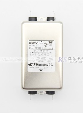 20EMC1 20A F8130 1-6609037-5跑步机用 Corcom VDE EMI UL滤波器