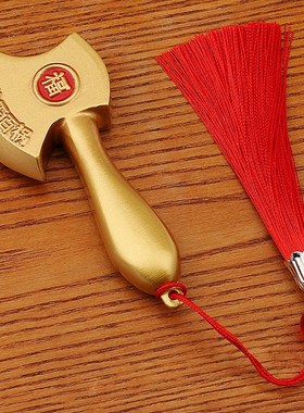 黄铜斧头客厅桌面装饰品玄关压百祸吉祥小斧子新年摆件金属工艺品