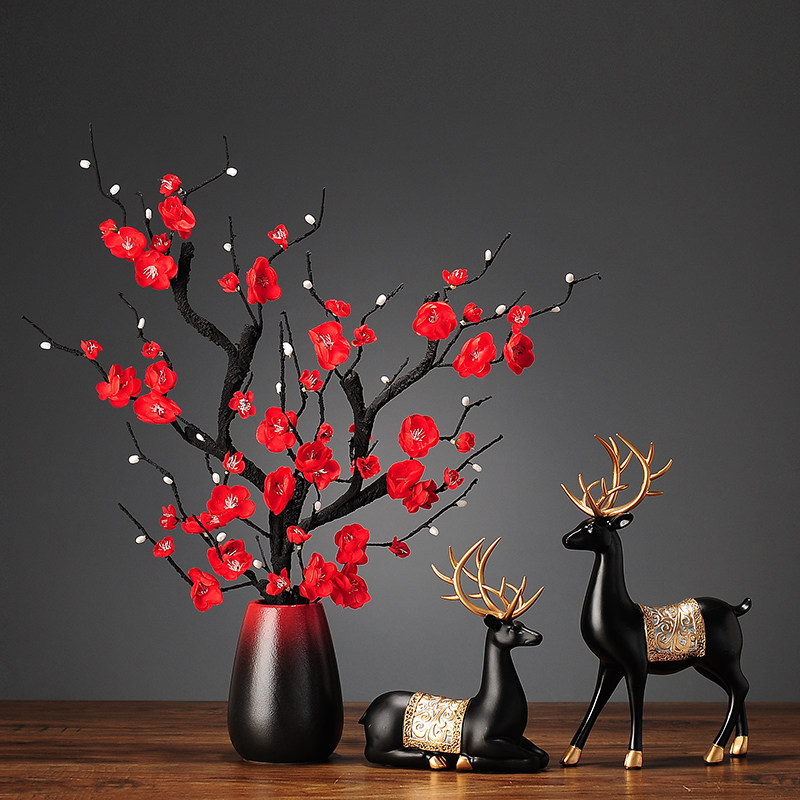 创意鹿摆件花瓶工艺品客厅玄关电视柜酒柜装饰品招财家居开业礼品,家居饰品,装饰摆件,淘宝优惠券,粉丝福利购,淘宝优惠卷