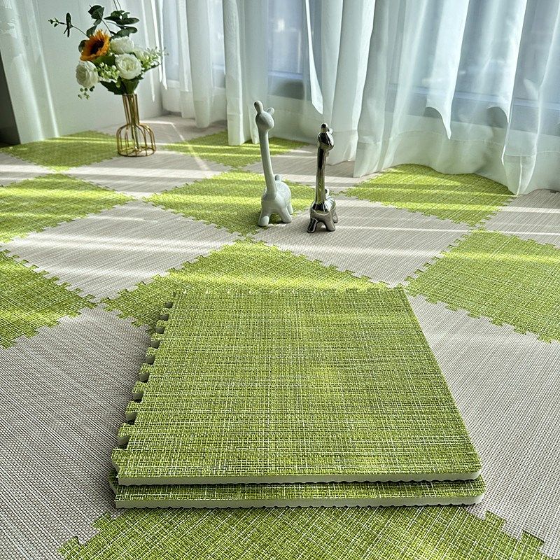 夏季凉席地垫大块冰丝藤席拼接地毯儿童房间客厅阳台爬行垫防滑60,居家布艺,家用脚垫,淘宝优惠券,粉丝福利购,淘宝优惠卷