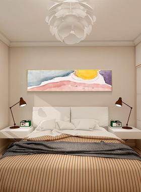 卧床室头挂画卧装饰画温墙馨房间油画现CT-A034代简约客厅背景轻