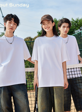 About Sunday纯色短袖T恤男女情侣装防紫外线