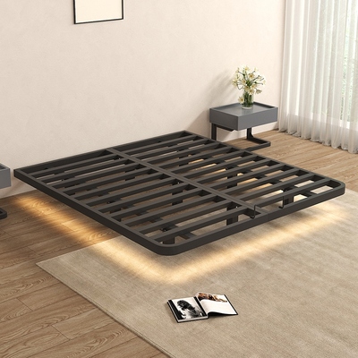 现代简约悬浮床无床头排骨架床架出租房用高端大气主卧双人单人1