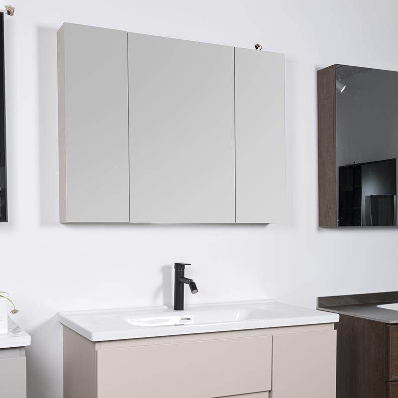 轻奢奶油风宿高级772感陶瓷一体盆合浴室柜卫浴柜酒店民浴组室收