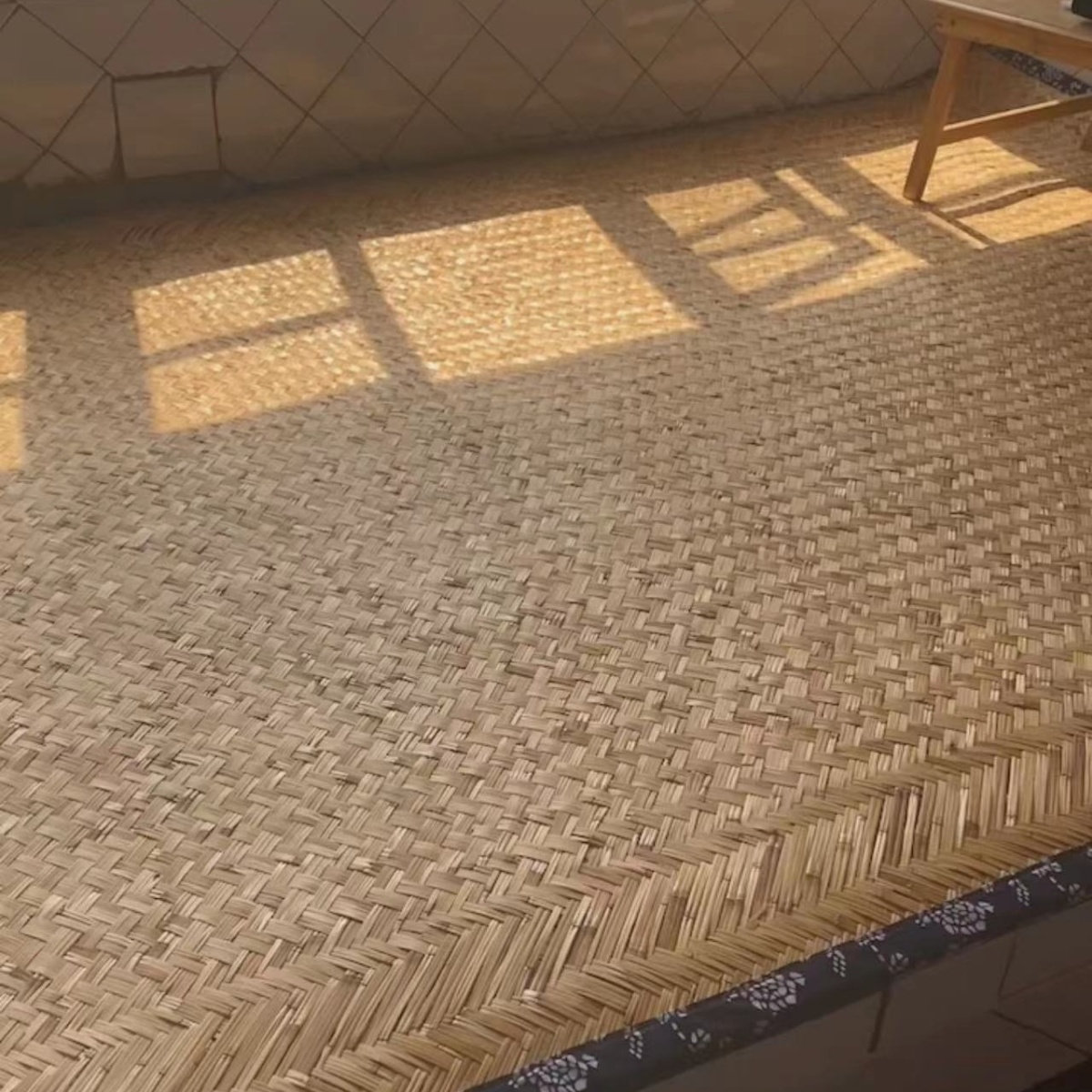包邮天然草席东北老式农村土火炕席芦苇席耐高温家用民宿装饰床席