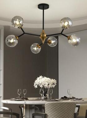 豆客厅吊灯代约大气34499主灯简水滴创意网红玻璃魔分子餐厅现卧