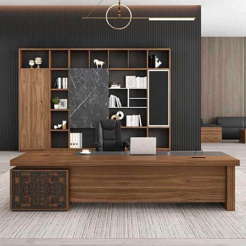 老板桌办公桌椅组合总裁桌子大班台总经理桌一套办公室家具新中式