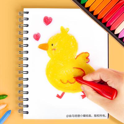 法国马培德大头塑料蜡笔塑盒36色861900CH