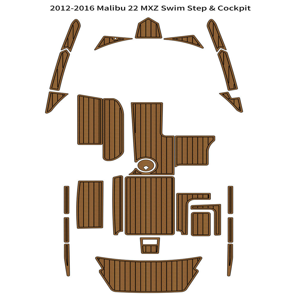 2012-2016 Malibu 22 MXZ 游艇船舶EVA柚木地板亚马逊eBay热销