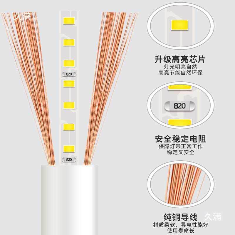 led圆形高压灯条小区房顶大门景观装饰线条灯景区外墙体亮化灯带