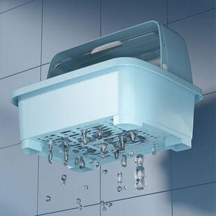 444Z碗筷沥水收纳盒超大容量宝宝餐具收纳箱厨房塑料碗柜小型