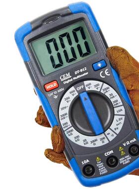 华盛昌CEMDT-912N便携式数字万用表自动量程全保护电容频率温度