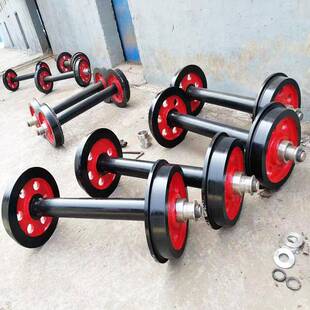 矿车轮对铸钢窑车轨道轮固定式矿车空心实心矿车轮矿车轮对