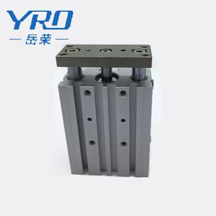 YRO岳荣MGPM16-10-30-40三杆气缸MGPL16-50-75-200带导杆三轴气缸