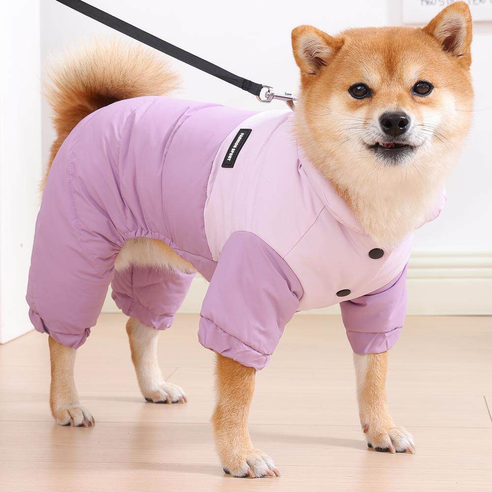 湘图小型犬狗衣服保暖厚中不毛比熊沾加厚2025冬天冬季四脚衣新款