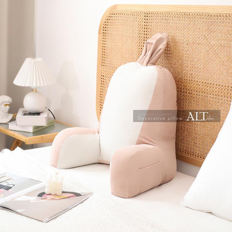 儿童床上靠背垫抱枕男孩沙发飘窗读书靠枕床头看书护腰靠背枕软包