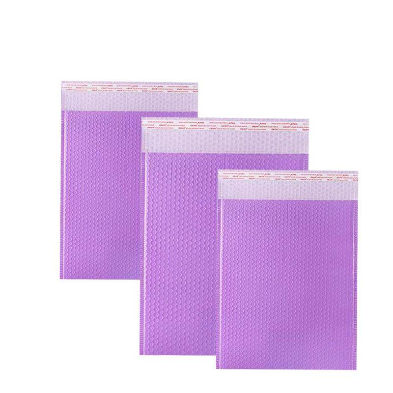 紫色共挤膜气泡袋物流快递泡沫袋加厚防水泡泡袋丁香紫气泡袋