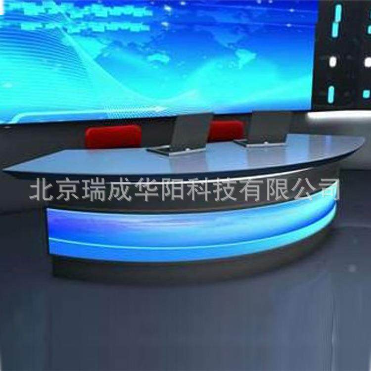 演播播音桌演台播主持EBE人播电视室台导直播台