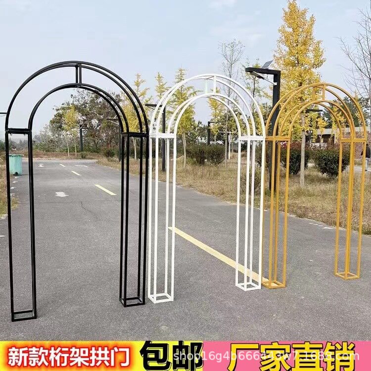 婚庆专用舞台背景铁艺拱门