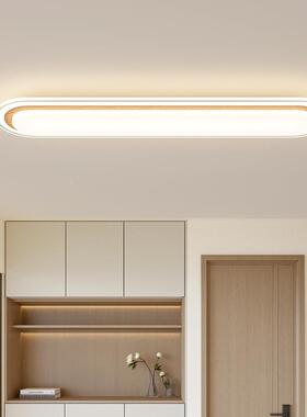 现代简约过道灯奶风油意一字长条阳台走廊吸灯顶灯玄关创衣94066