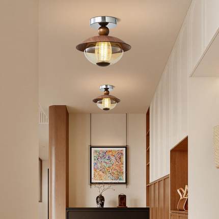 法中古风道吸顶式灯创意个性设计师55556玄过关走廊阳台厨玻璃卫