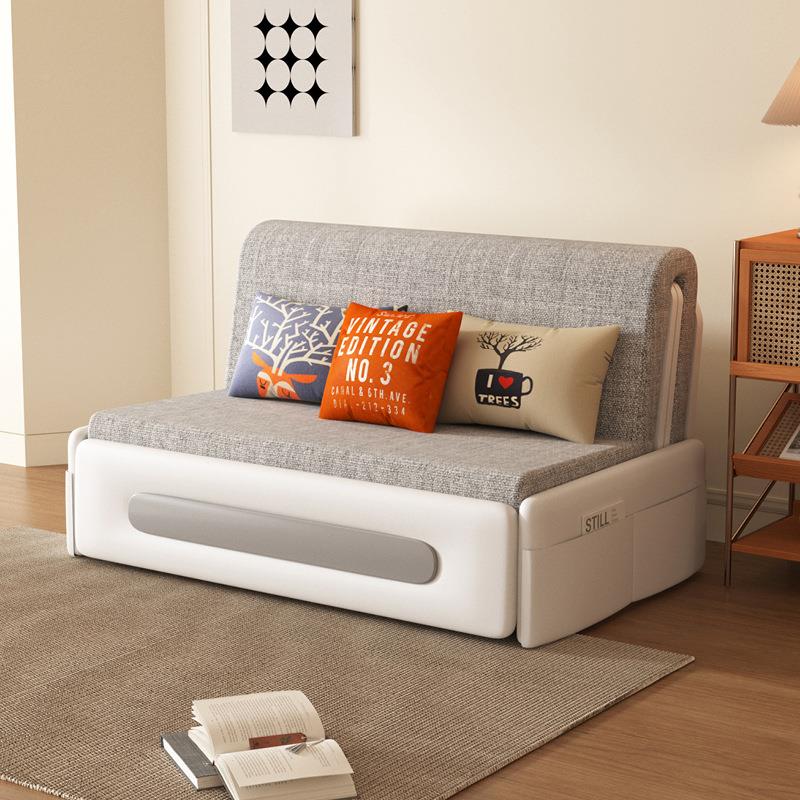 沙发床折两用1米5小户型双人布艺阳SFC002台无宽扶叠手新沙款发床