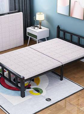 折叠床单济人床家用办公午室休床经床型出租屋ARI简易便携铁床木