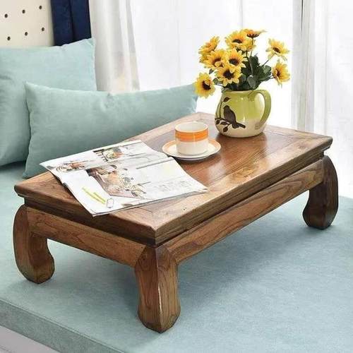 桌全实炕桌老YTB榆木免漆擦蜡炕几矮木桌茶桌榻榻窗米中式飘桌吃