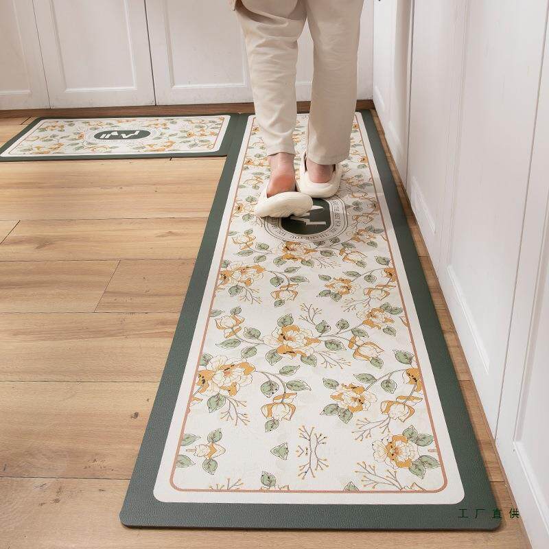 法式厨房地垫防可防油擦免洗pvc皮革耐长条F5M7M55S防滑防污脏脚