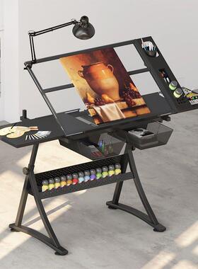 KNO美术绘图桌可升降书画绘图画图画作案美术制设画计师书桌工台