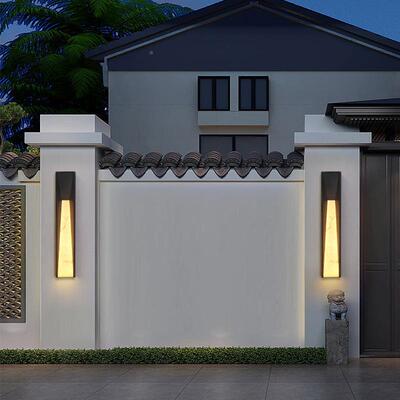 新中式灯院别壁墅门柱ZP-32002户壁灯外防水庭家用照明接电LED仿