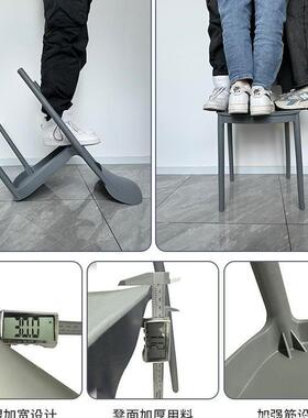 塑背料ADF椅约子家用加厚餐厅餐桌餐舒服久坐商用藤编简凳子靠藤