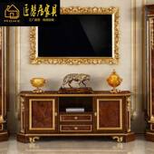 饰柜展电视柜DON柜欧式 法示式 桃柜花心木雕刻酒别墅装 客厅组合家