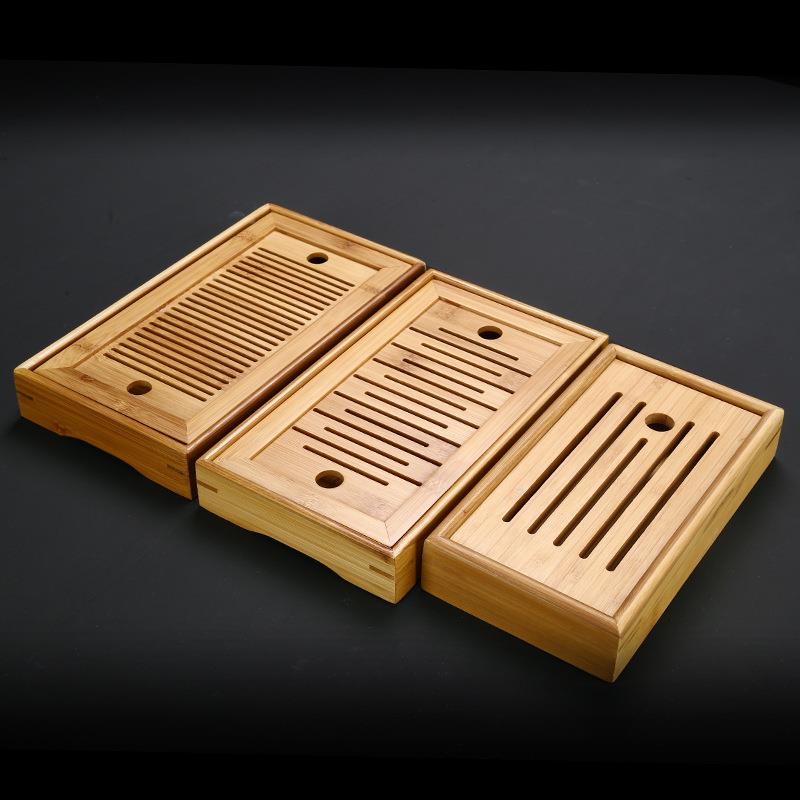 竹功夫储制水蓄水茶盘简家用茶具套装长形托盘约现代CSSSP干泡方