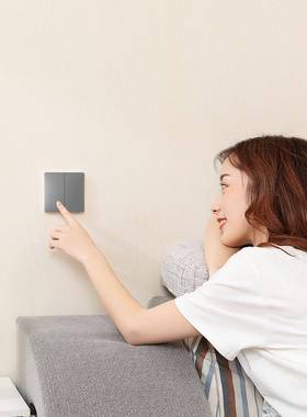 领普/linpt空ech远距离无自线开关K8889灰色发电免布星线遥控开关