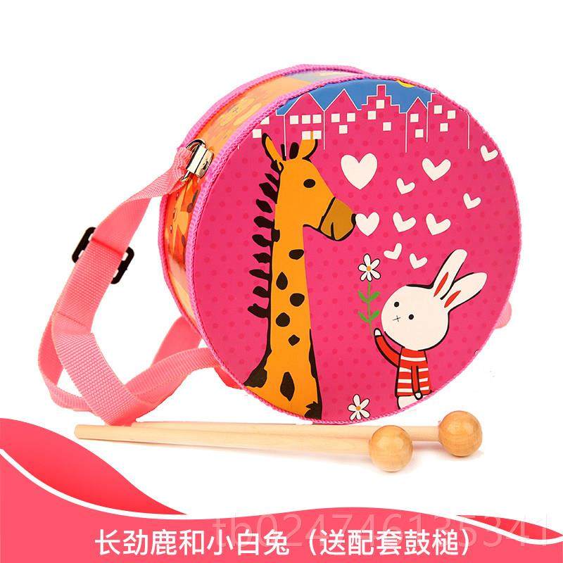 正品儿鼓童背带手拍音乐鼓玩具鼓腰鼓宝宝敲鼓1-3-6岁奥尔夫小乐