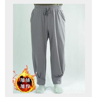 宽松和尚裤 正品 链拉棉麻居裤 短褂士裤 保 水洗亚麻免绑腿加无绒僧裤