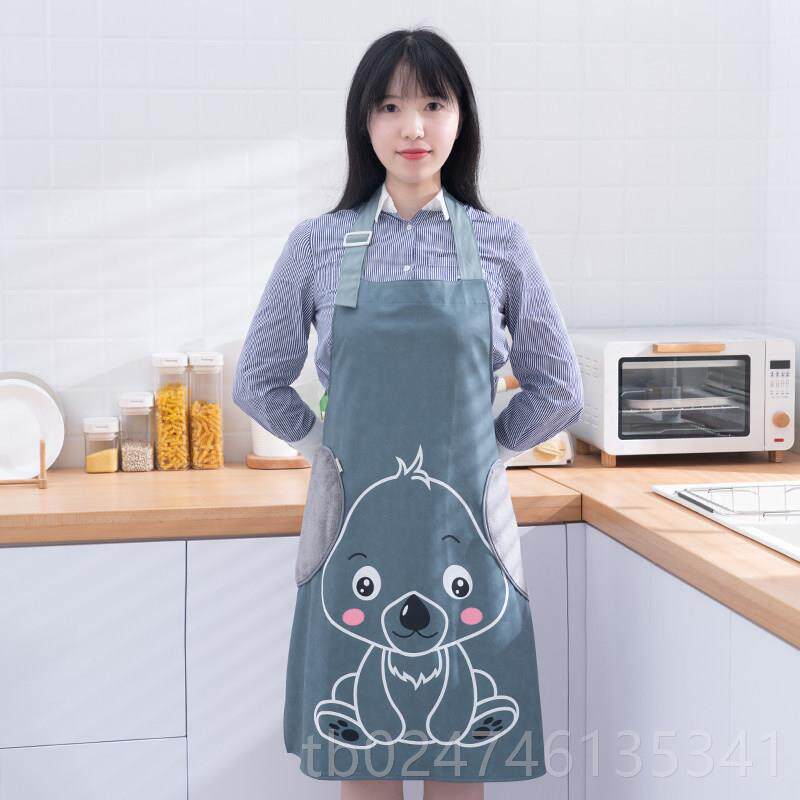 正品围女防水可人爱日系厨家用工作服房时尚裙子韩版防油围腰裙大
