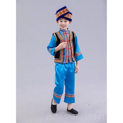 正品畲族服装儿童演服数民出族服南装新款云苗族女童民族舞少蹈表